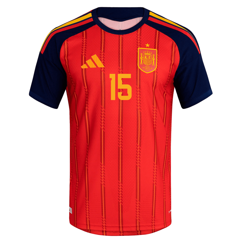 adidas Men's LLorente Spain Authentic World Cup Home Jersey 2026 (Vivid Red)