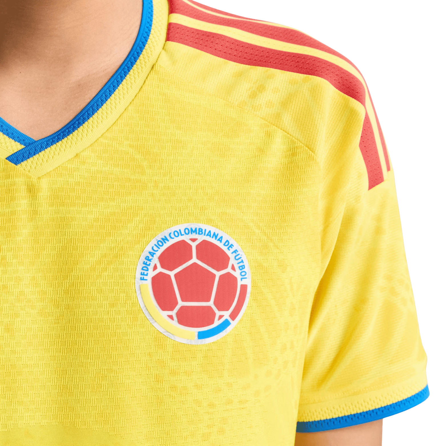 adidas Men's L. Diaz Colombia 2026 Authentic Home Jersey (Impact Yellow)