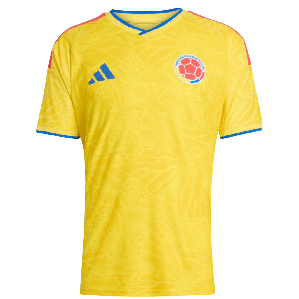 adidas Men's Uribe Colombia 2026 Authentic Home Jersey (Impact Yellow)
