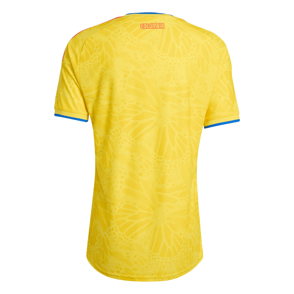 adidas Men's Uribe Colombia 2026 Authentic Home Jersey (Impact Yellow)