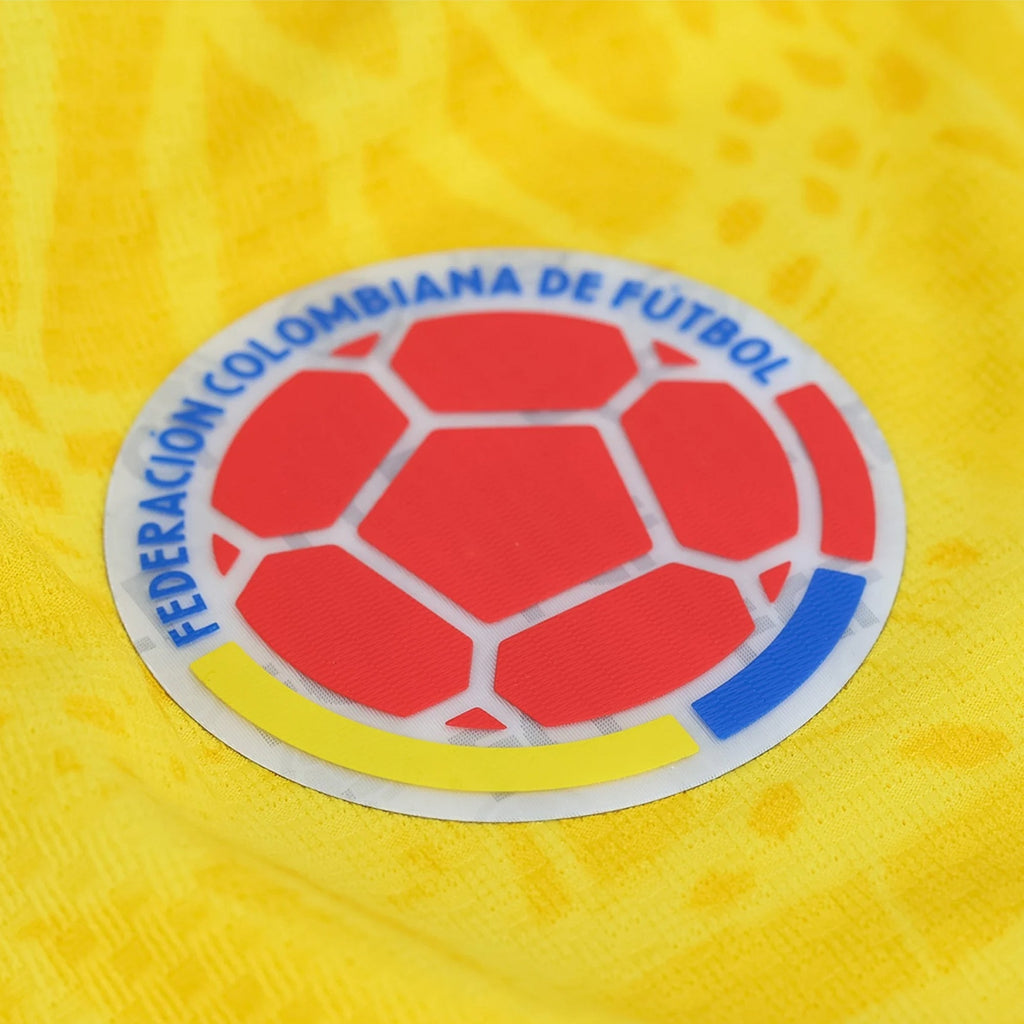 adidas Men's J. Arias Colombia 2026 Authentic Home Jersey (Impact Yellow)