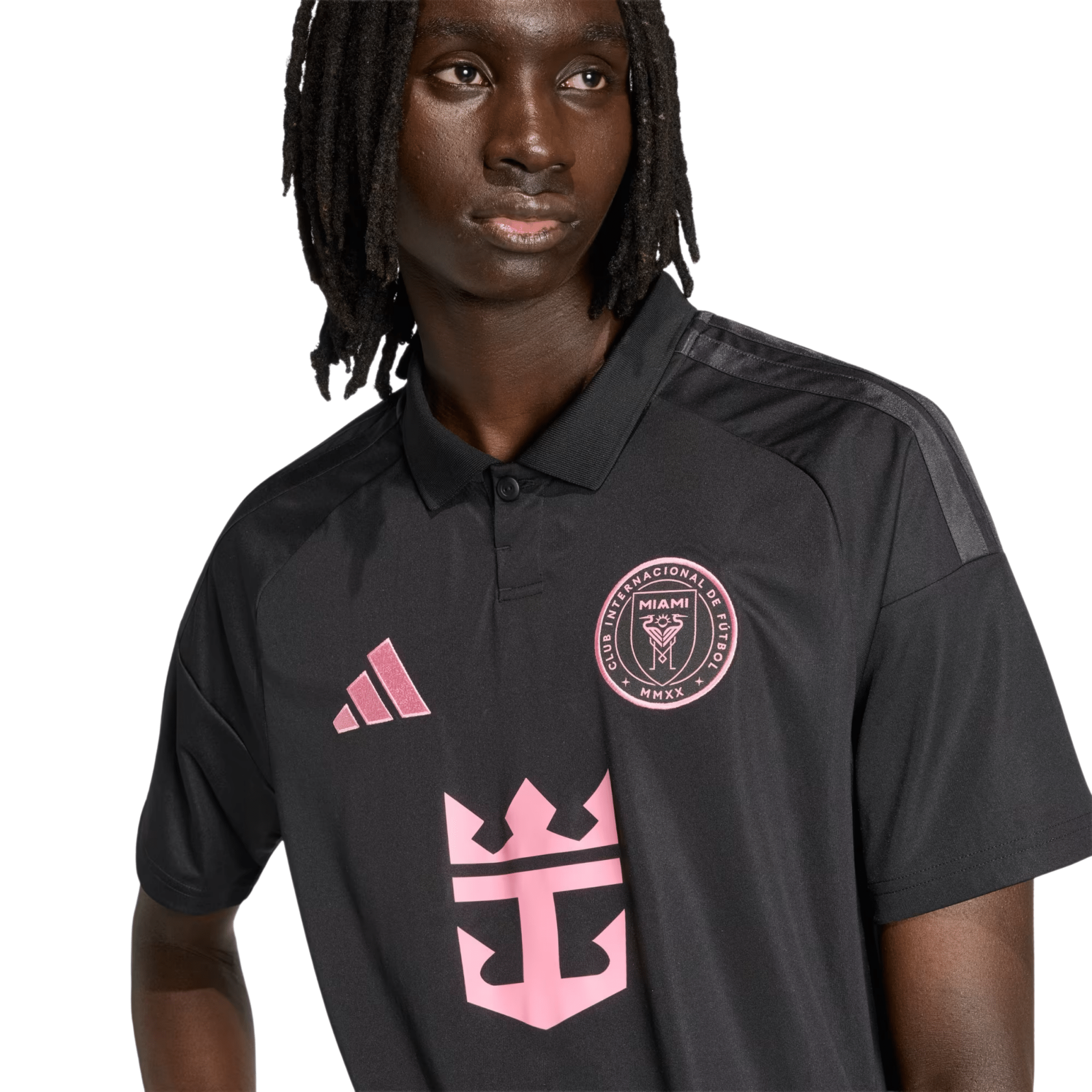 adidas Men's Kryvtsov Inter Miami CF 26/27 Away Jersey (Black/Pink)