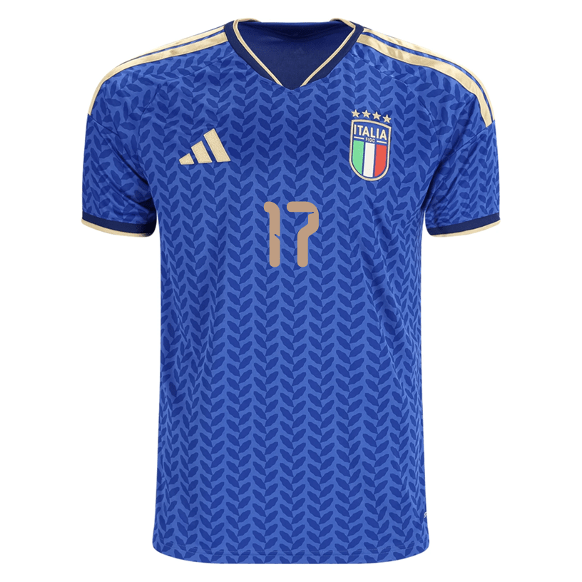 adidas Men's Orsolini Italy Home Stadium Jersey 2026 (Bold Blue)