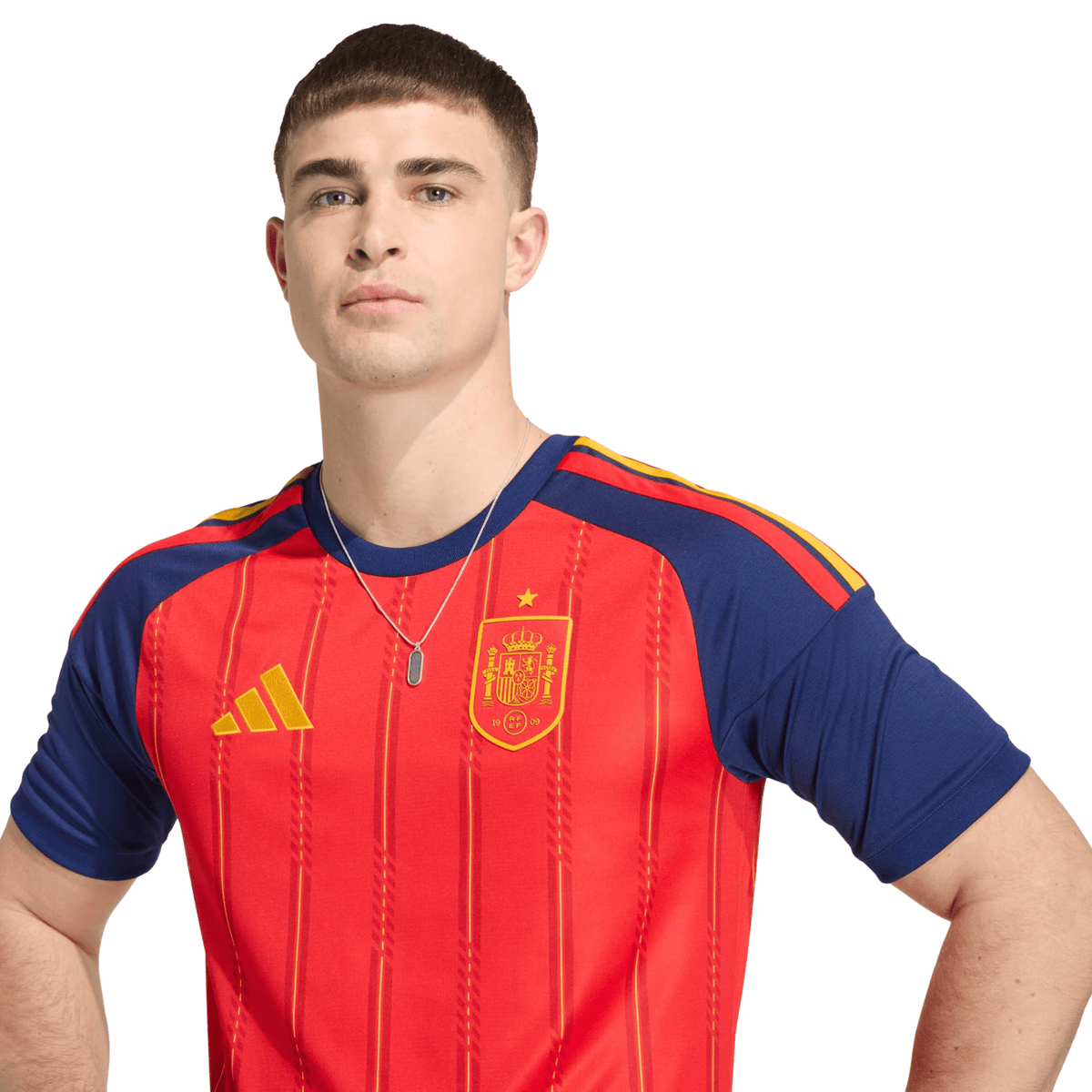adidas Men's Fabian Spain World Cup Home Jersey 2026 (Vivid Red)