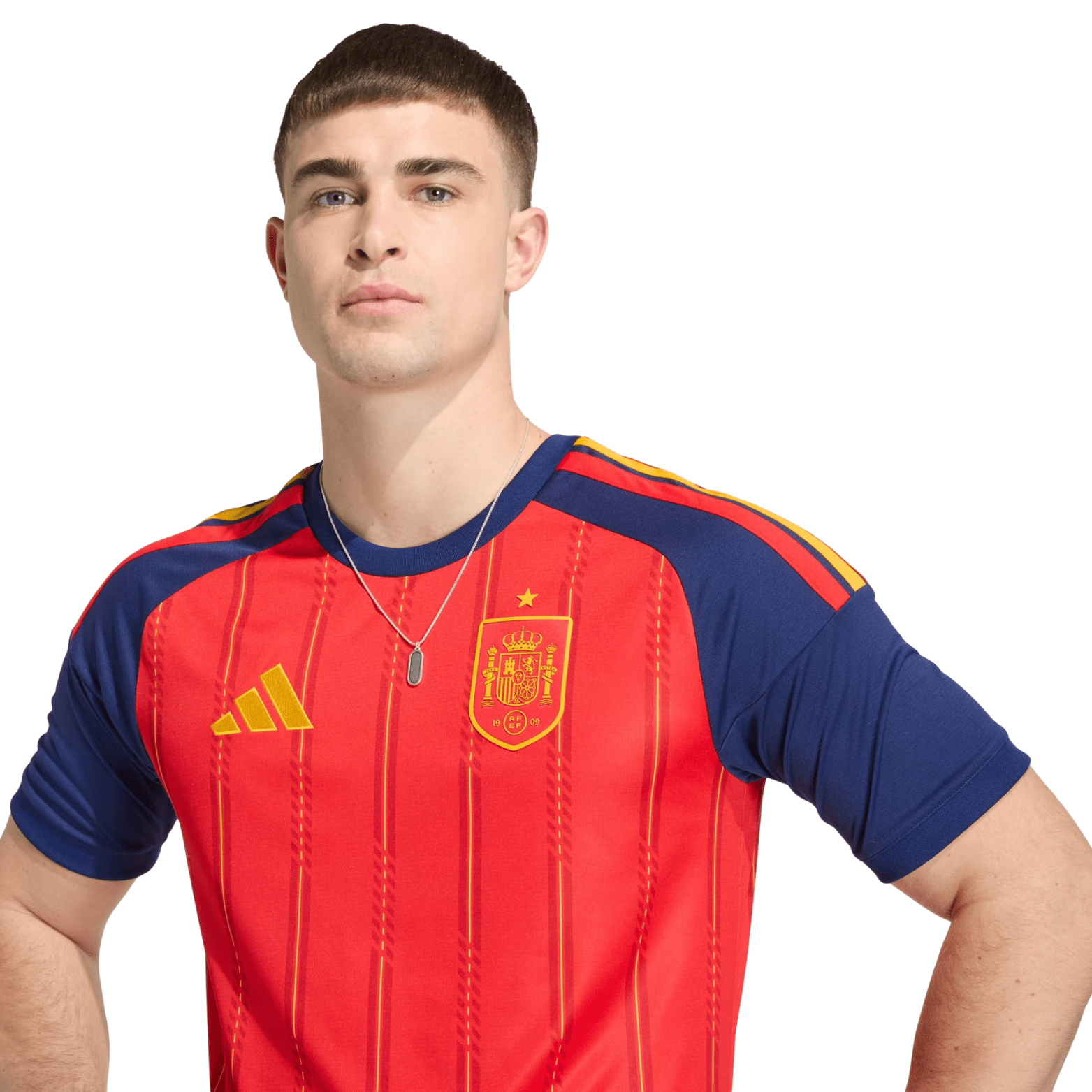 adidas Men's Gavi Spain World Cup Home Jersey 2026 (Vivid Red)
