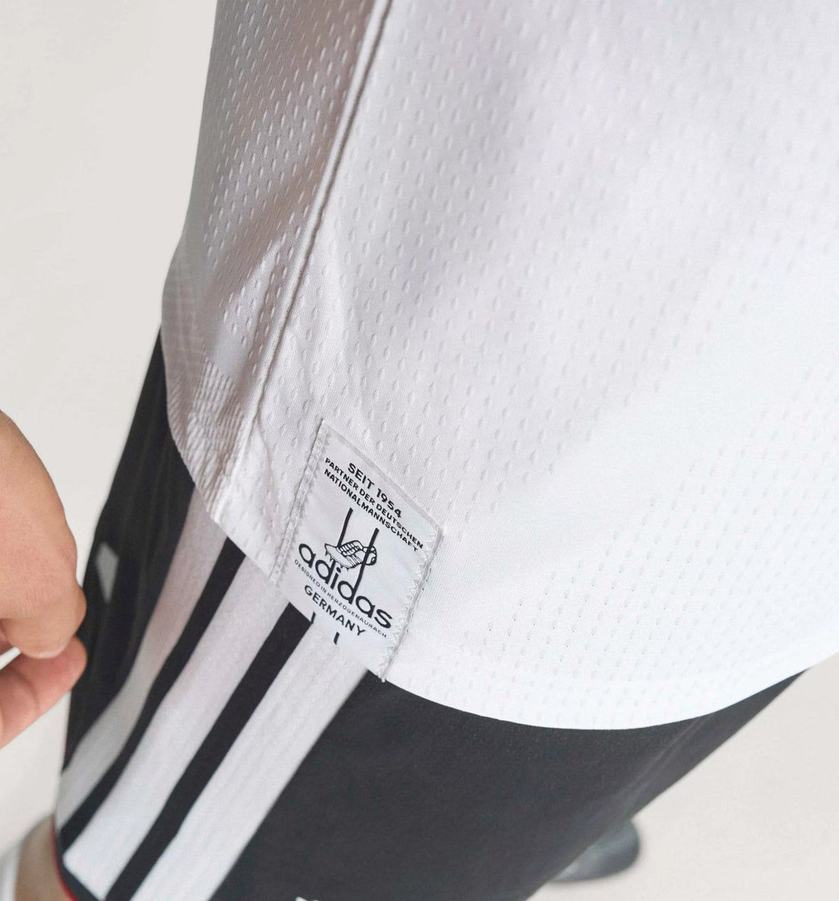adidas Men's Gnabry Germany Authentic Home World Cup Jersey 2026 (White/Black)