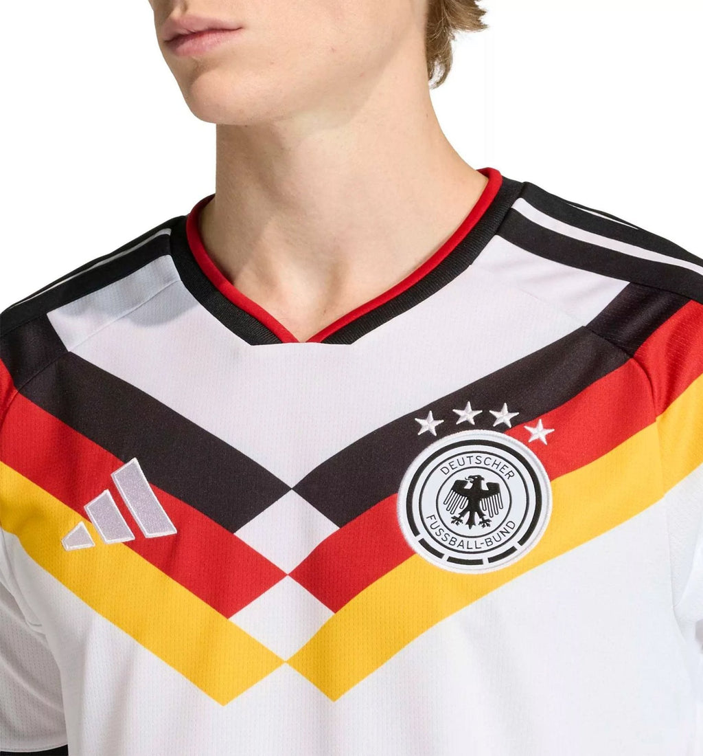 adidas Men's Baumann Germany Home World Cup Jersey 2026 (White/Black)