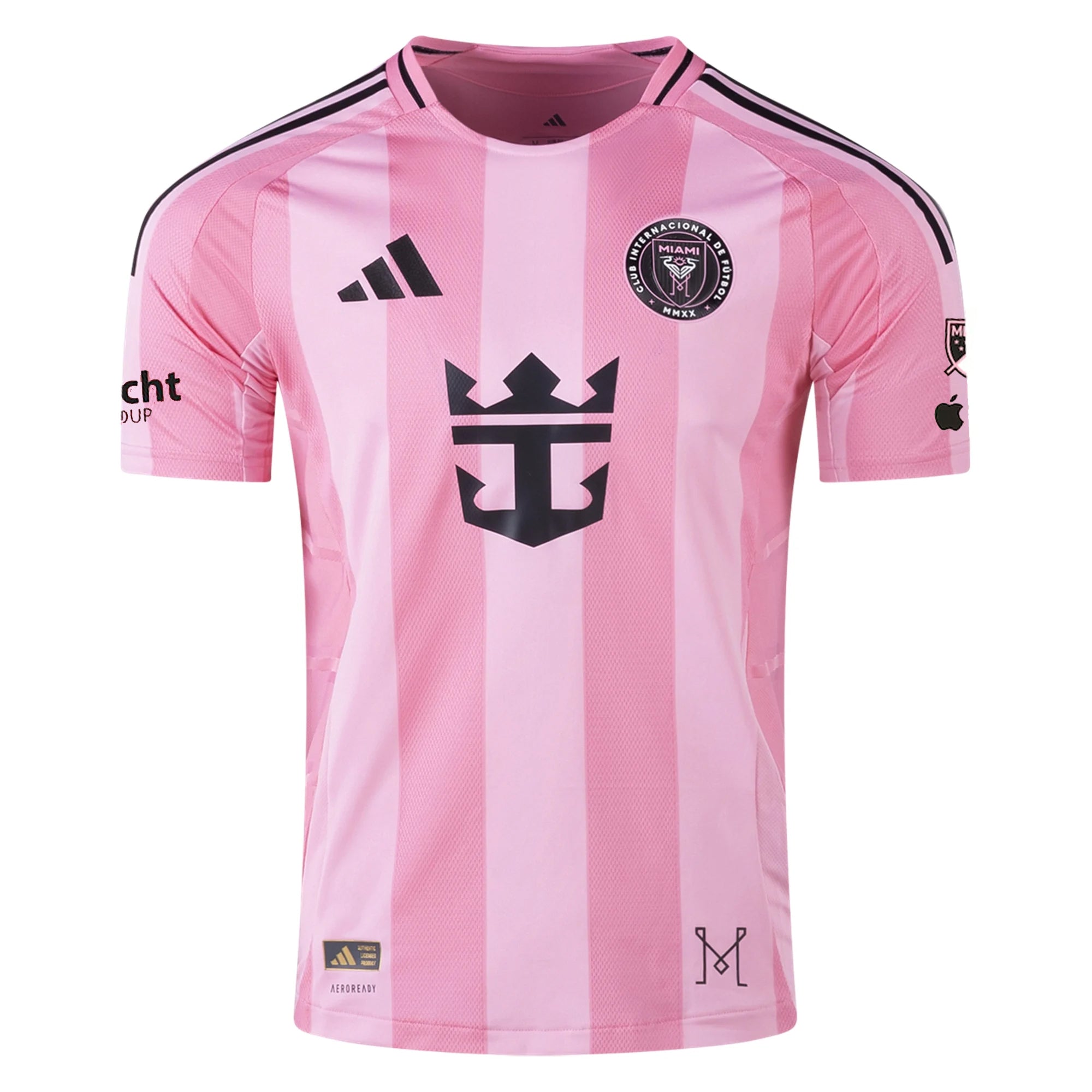 adidas Luis Suárez Inter Miami CF Authentic Home Jersey 25/26 w/ MLS Patches + Sponsor (Easy Pink)