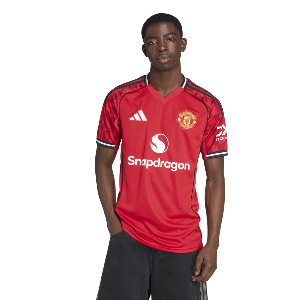 adidas Harry Maguire Men's Manchester United Home Jersey 25/26 w/ EPL + NRFR Patches (Red)