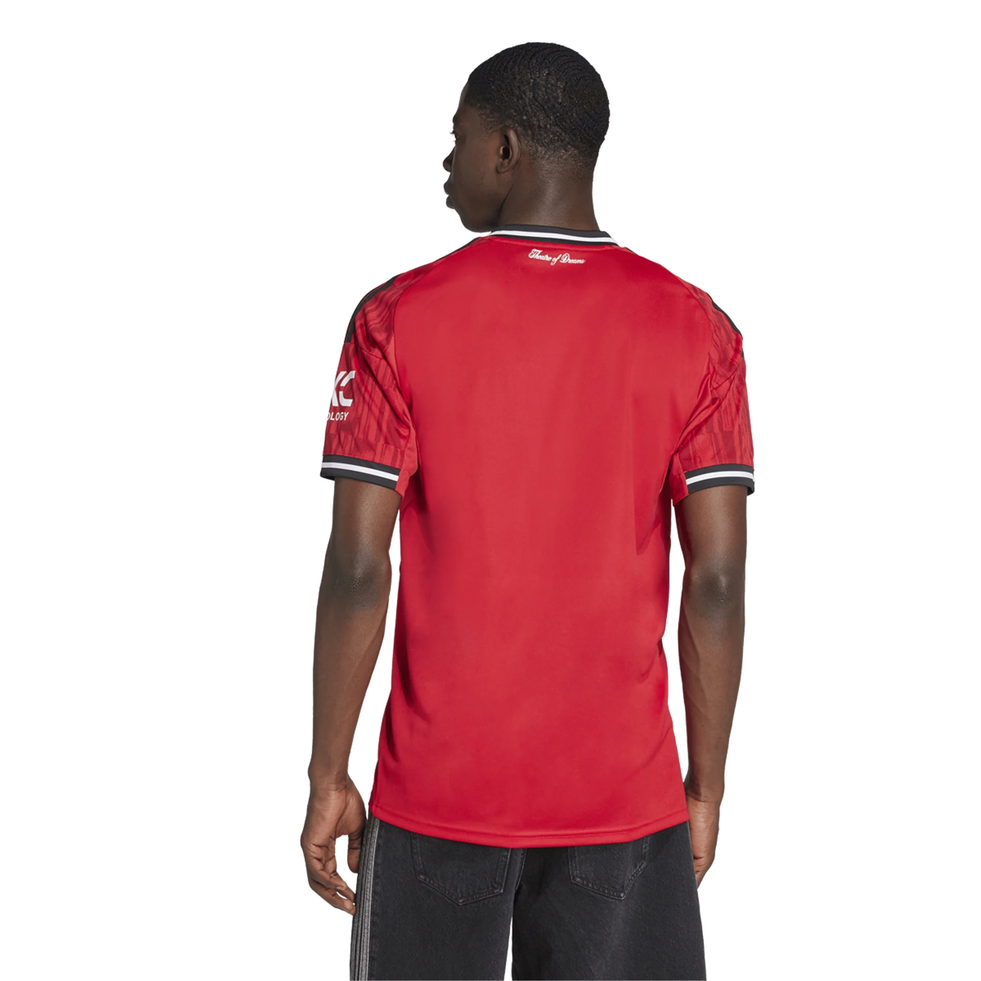 adidas Amad Men's Manchester United Home Jersey 25/26 w/ EPL + NRFR Patches (Red)