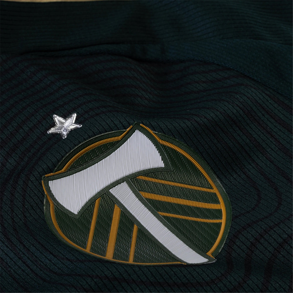 adidas Dario Zuparic Portland Timbers Authentic Home Jersey w/ MLS & Apple Patch 25/26 (Green/Gold)