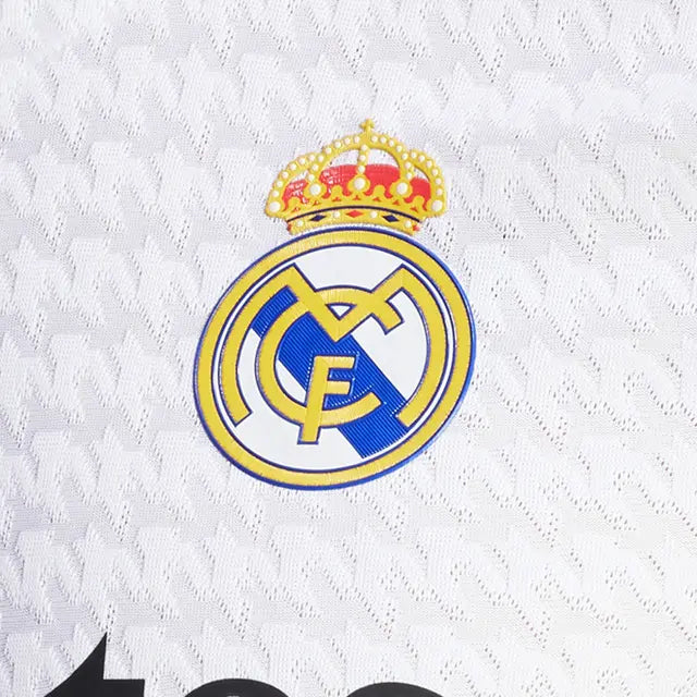 adidas Carvajal Real Madrid Authentic Home Jersey w/ La Liga Patches 24/25 (White/Black)
