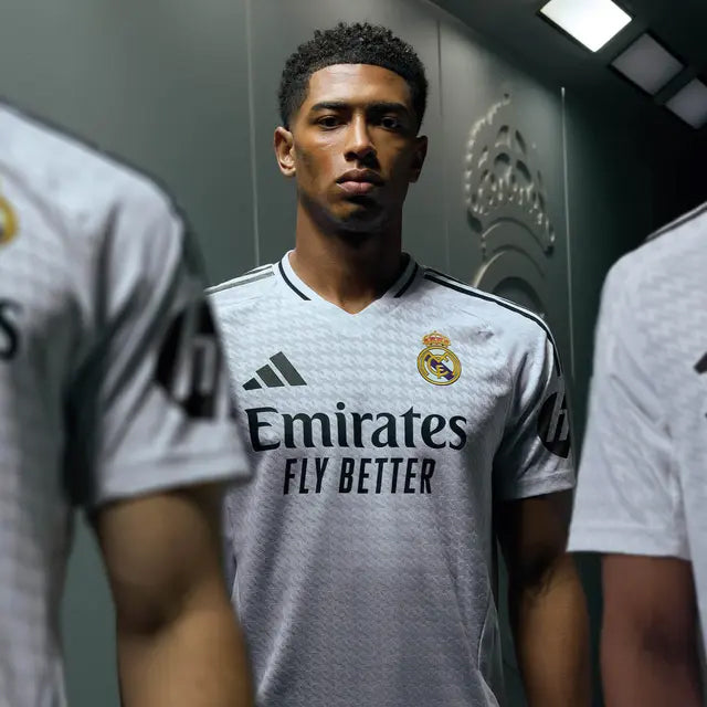 adidas F.Mendy Real Madrid Authentic Home Jersey w/ La Liga Patches 24/25 (White/Black)