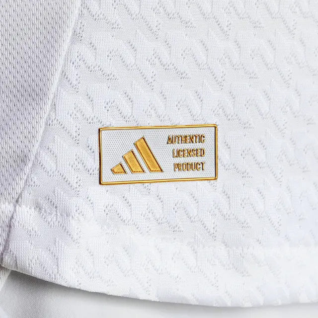 adidas Camavinga Real Madrid Authentic Home Jersey w/ La Liga Patches 24/25 (White/Black)