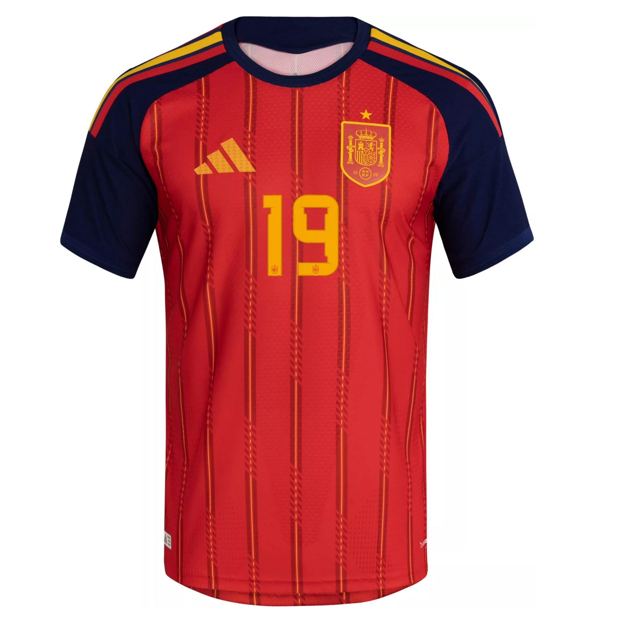adidas Men's Lamine Yamal Spain Authentic World Cup Home Jersey 2026 (Vivid Red)