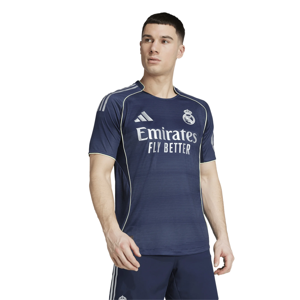 adidas Trent Alexander-Arnold Real Madrid Authentic Away Jersey 25/26 w/ Champions League Patches (Legend Ink)