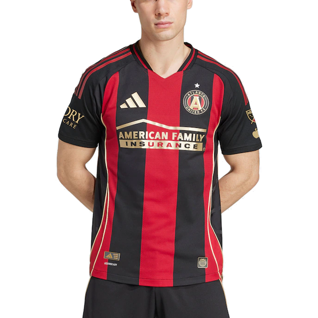 adidas Ajani "Jay" Fortune Atlanta United Authentic Home Jersey w/ MLS Patches 25/26 (Red/Black)