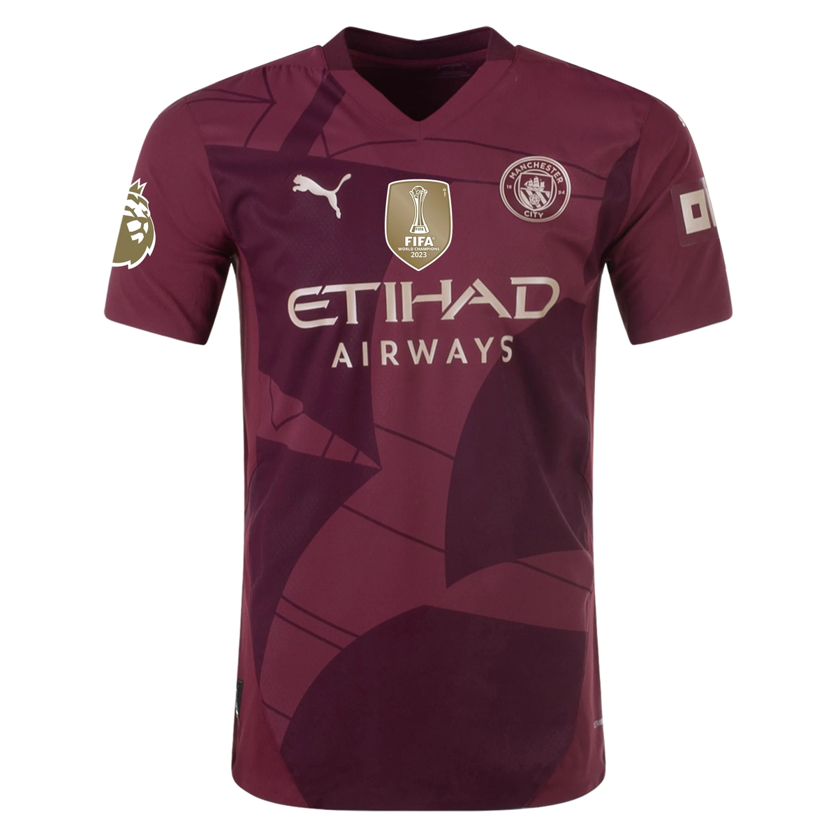 Puma Manchester City Authentic Mateo KovaÄiÄ‡ Third Jersey w/ EPL + Club World Cup Patch 24/25 (Dark Jasper)