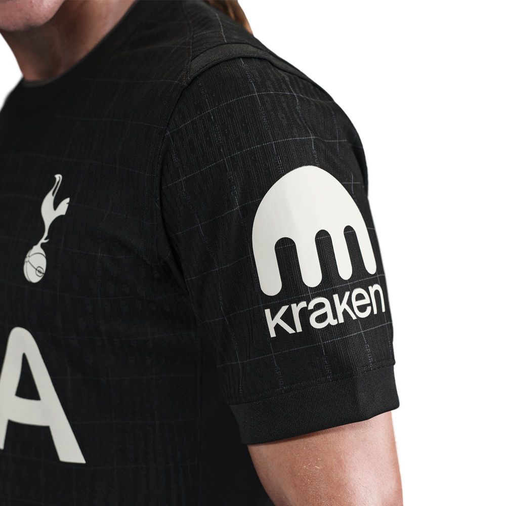 Nike Kudus Tottenham Hotspur Authentic Away Jersey 25/26 w/ EPL Patch (Black/Iron)