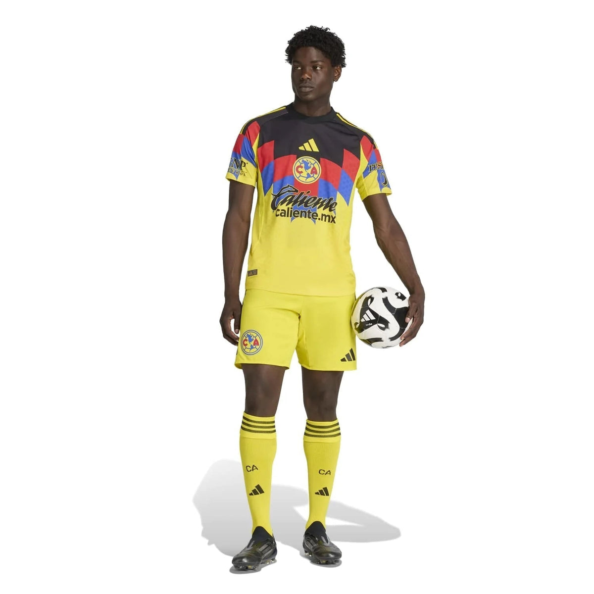 adidas J. Dos Santos Men's Club America 25/26 Authentic Home Jersey (Yellow)