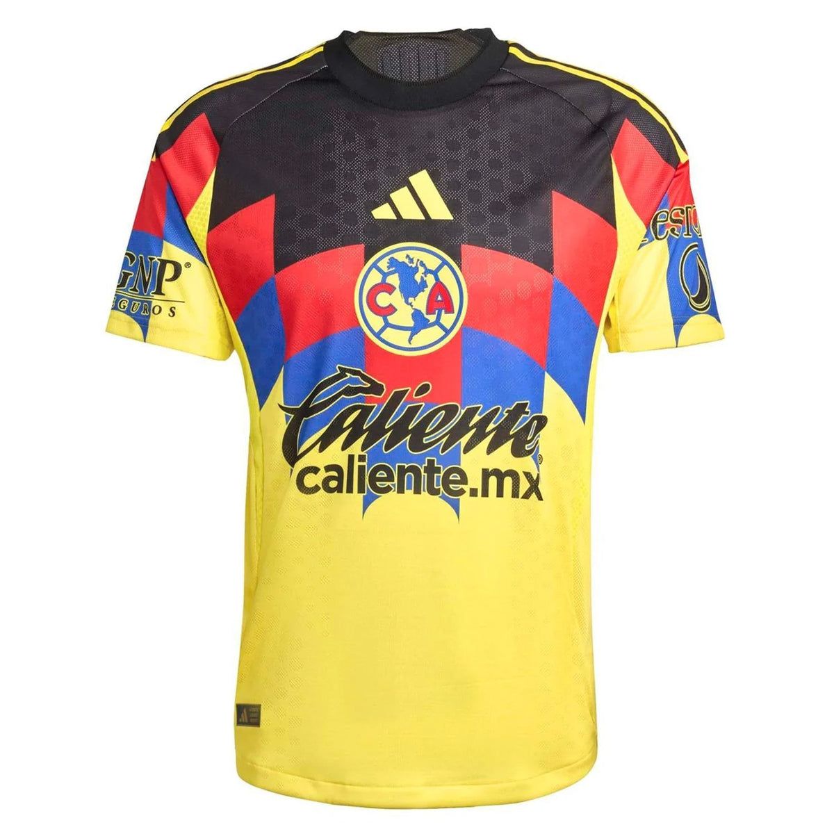 adidas R. Aguirre Men's Club America 25/26 Authentic Home Jersey (Yellow)