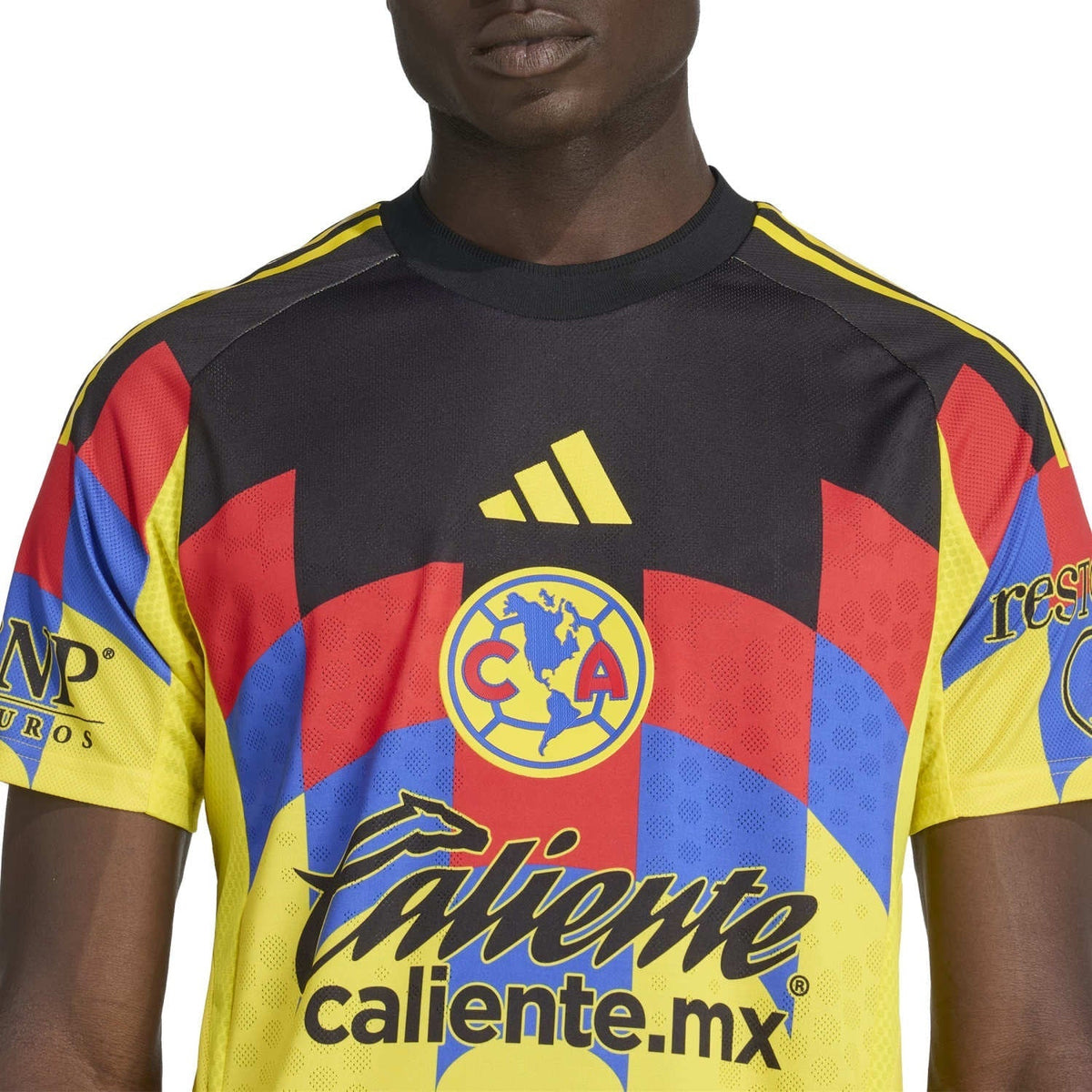 adidas J. Dos Santos Men's Club America 25/26 Authentic Home Jersey (Yellow)