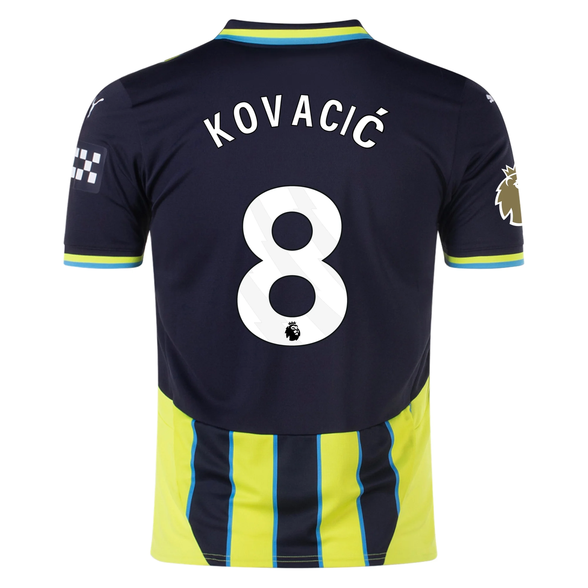 Puma Manchester City Mateo KovaÄiÄ‡ Away Jersey w/ EPL + Club World Cup Patch 24/25 (New Navy/Yellow Glow)