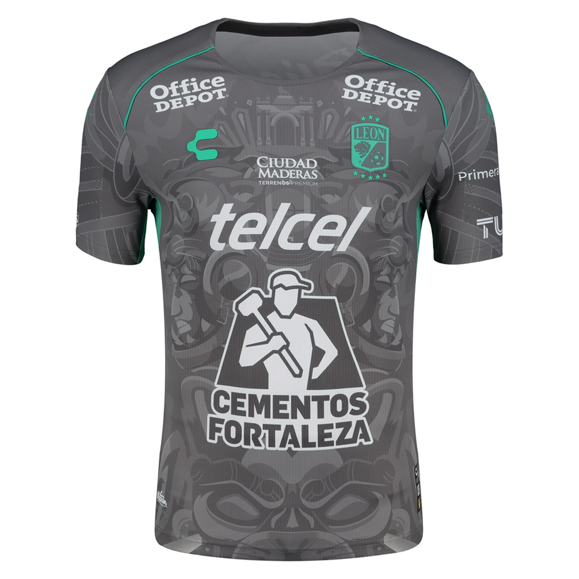 Charly Andres Guardado Leon Third Jersey 24/25 (Grey/Green)