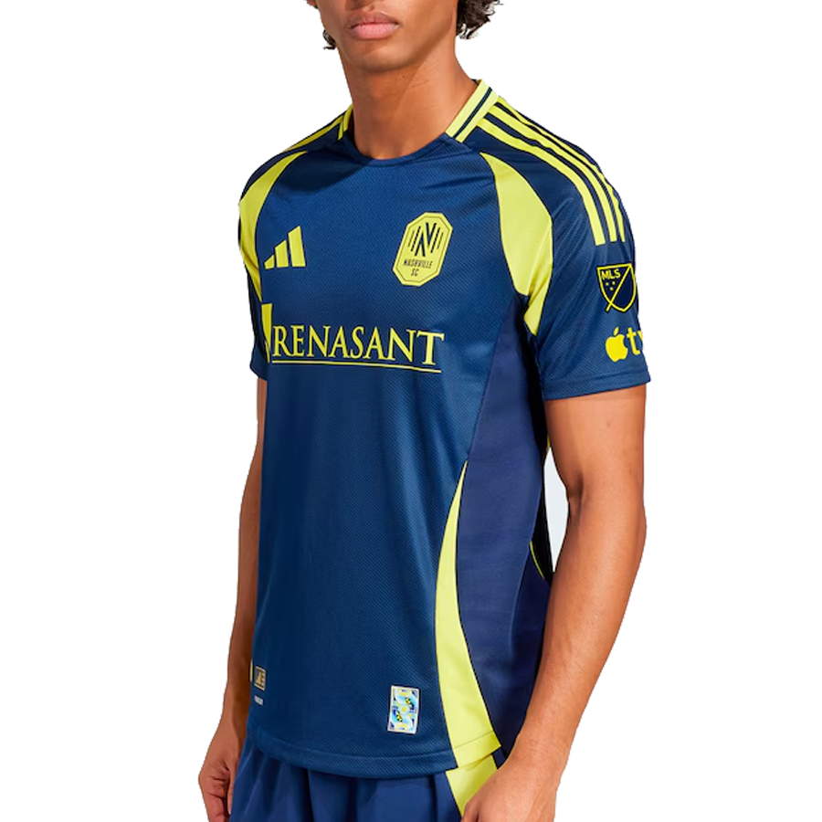adidas Nashville Authentic Away Jersey w/ MLS + Apple TV 25/26 (Tena Blue)