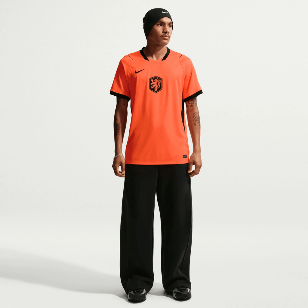 Nike Men's Netherlands Home Stadium Jersey 2026 (Hyper Crimson/Black)