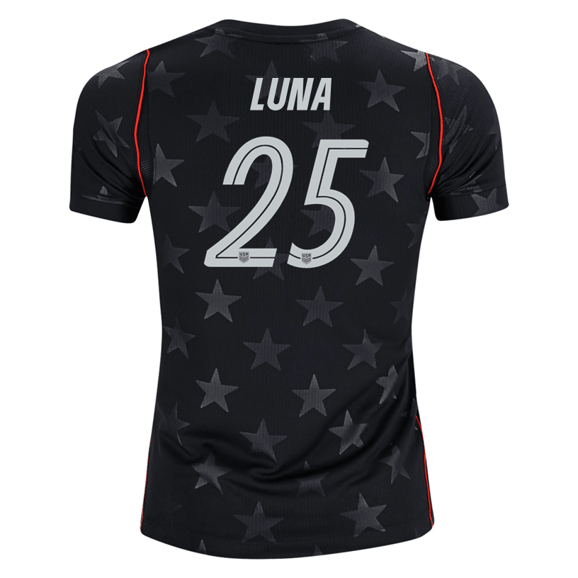 Nike Youth Luna United States Away Stadium Jersey 2026 (Dark Obsidian/Pure Platinum)