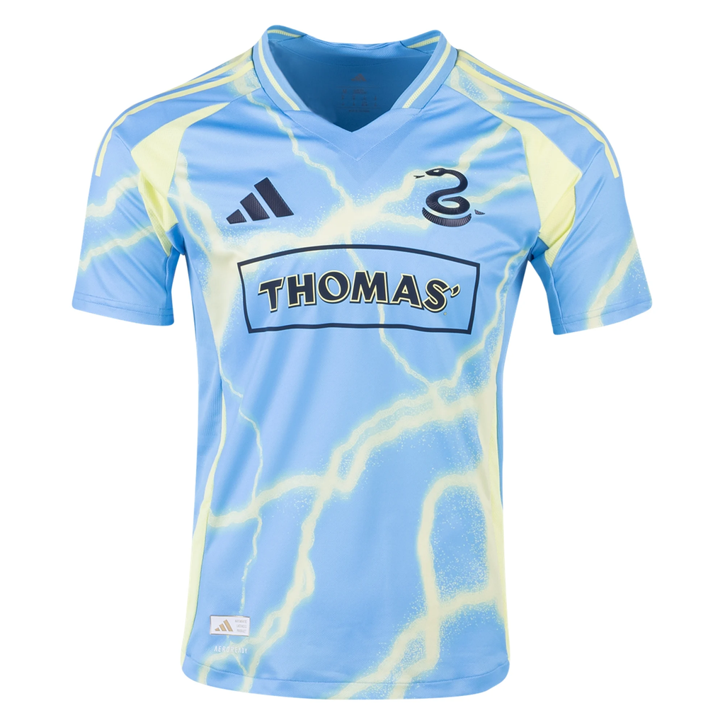 adidas Philadelphia Union Ian Glavinovich Authentic Away Jersey 25/26 (Blue/Yellow)