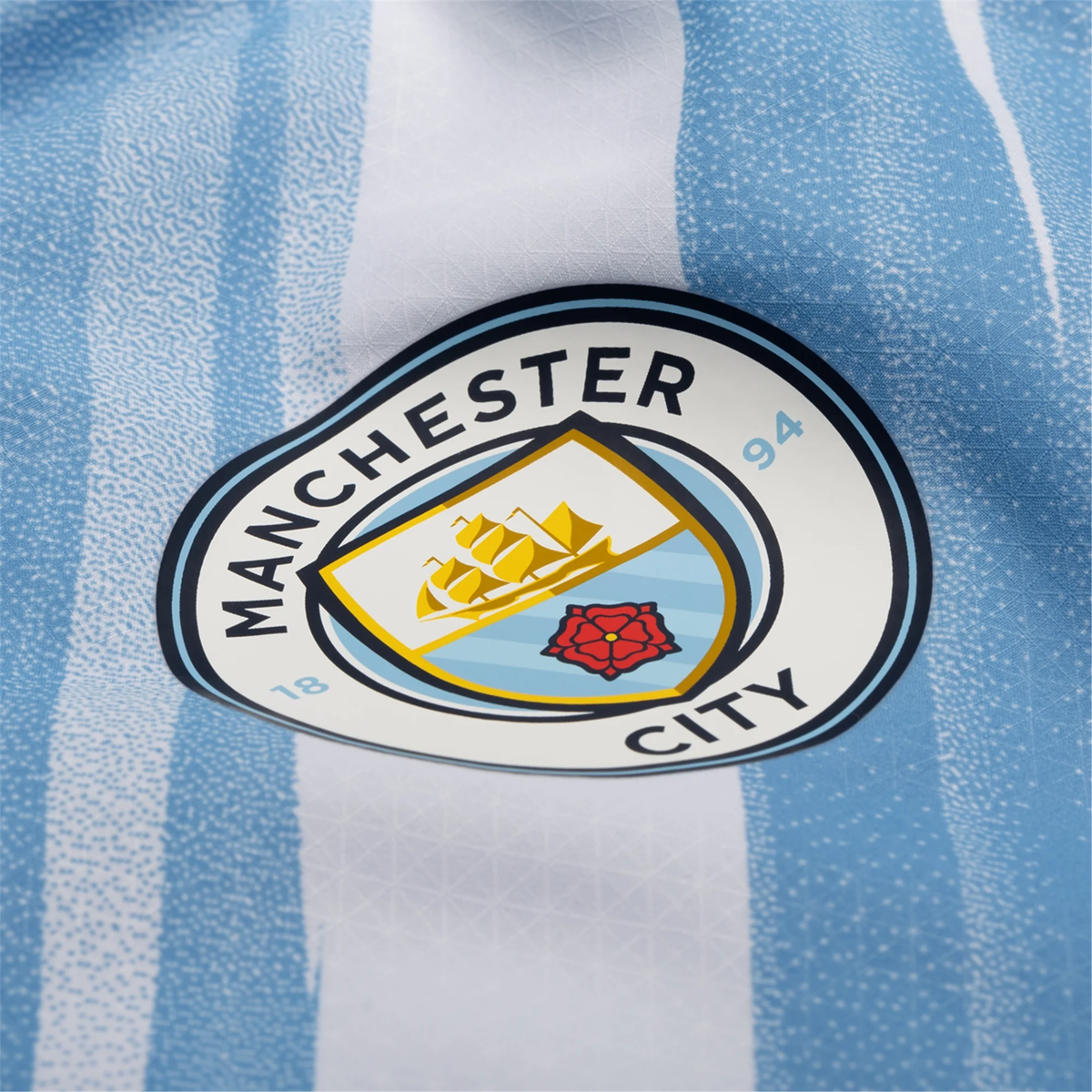 Puma Manchester City Authentic Lewis Home Jersey w/ Champions League Patches 25/26 (Team Light Blue/White)