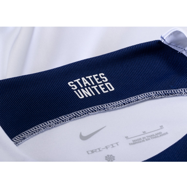 Nike United States Brenden Aaronson Home Long Sleeve Jersey 22/23 (White/Loyal Blue)